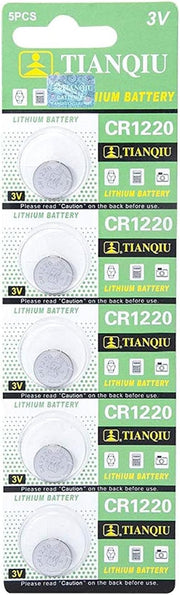 Tianqiu CR1220 3V Lithium Batteries,5 Pieces