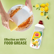 Aqua Premium Dish Wash Liquid 500ml x 3 Pack – Lemon Fresh | Powerful Grease Removal | Skin-Friendly | Long-Lasting Foam
