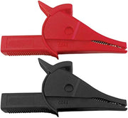 UNI-T UT-C04A Insulated Alligator Clips with Banana Jack, Length: 75mm, Clip Opening: 27mm