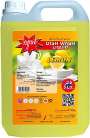 Aqua Dish Wash Liquid Lemon 5 Ltr