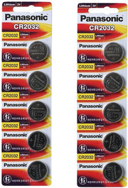 Panasonic Cr2032 3V Lithium Coin Cell Battery Dl2032 Ecr2032 10 Pcs