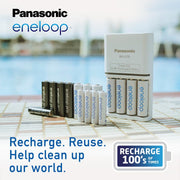 Panasonic eneloop pro AA 2550mAh Rechargeable Batteries, Pack of 4, BK-3HCCE4BT3