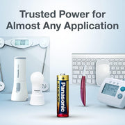 Panasonic Alkaline AAA Batteries, Pack of 4, LR03T/4B