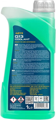 Mannol HTE - Germany G13 Green Antifreeze Coolant (1L)