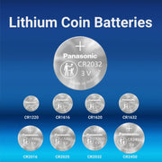 Panasonic CR2032 Lithium 3 V Batteries - 5 Pieces