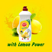 Aqua Premium Dish Wash Liquid 500ml x 3 Pack – Lemon Fresh | Powerful Grease Removal | Skin-Friendly | Long-Lasting Foam