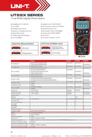 UNI-T UT89XE True RMS Digital multimeter