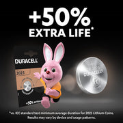 Duracell Specialty 2025 Lithium Coin Battery 3V, pack of 4, with Baby Secure Technology and suitable for keyfobs, scales, wearables and medical devices (DL2025/CR2025)