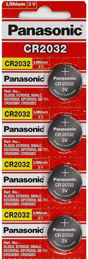 Panasonic Panasonic CR2032 3V Lithium Coin Battery (Pack of 4)