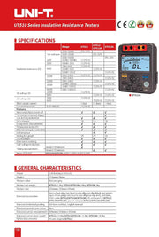 UNI-T UT512 Digital Hi End Insulation Restance Tester Test Voltages from 500V to 2500V)