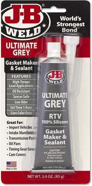 JB WELD 32327 Adhesive Sealant,90ml,Tube,Grey G4595985