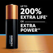 Duracell Optimum Type AA Alkaline Batteries Pack of 4, black