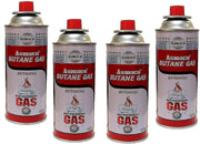 Asmaco Butane Gas Refills, 4Pcs