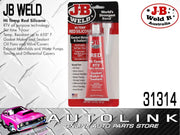 J-B Weld 31314 High Temperature RTV Silicone Gasket Maker and Sealant - Red - 3 oz.