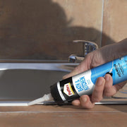 Pattex Sanitary Antimould White Pressure Pack, For Indoor Sealing, Ideal For Bathroom & Kitchen, Waterproof And Mould Resistant. Easy To Use Sealant,White, 1X200ml Pressure Pack,2751638