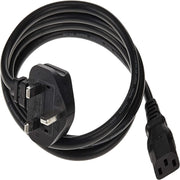 SKEIDO MAINS POWER CABLE - PC MONITOR KETTLE LCD TV LEAD - 3 PIN - 1.5METER