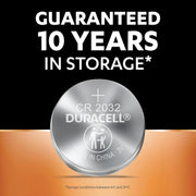 Duracell Lithium Coin Battery 3V, 4 Pieces (Cr2032)[Lasts Up To 100% Longer] & [Child Resistant Packaging] Silver