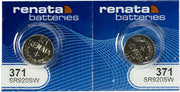 Renata 2 371 SR920SW 1.55V Silver Oxide Zero Mercury Alkaline Electronic Batteries