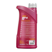 MANNOL GERMAN ATF-A PSF Universal all-season mineral oil for power steering systems, automatic transmissions of older generations, of all types of vehicles. Designed following GM requirements. (1L)