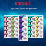 Maxell 2 x SR626SW 377 1.55v Silver Oxide Button Cell Watch Battery - Official Genuine