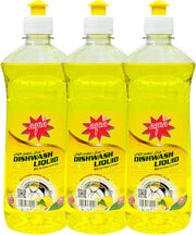 Aqua Dish Wash Liquid – Pack of 3 x 500ml | Tough on Grease, Gentle on Hands | Long-Lasting Dishwashing Liquid with Fresh Scent | Ideal for Daily Kitchen Use
