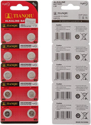 AG5-393 - LR48 button cell watch batteries for Watches, LED torches - 10 Pack