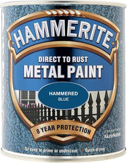 Hammerite Metal Paint Hammered Blue 750Ml