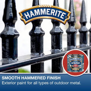 Hammerite Metal Paint Hammered Red 250Ml