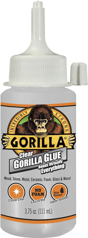 Gorilla Clear Glue, 3.75 Ounce Bottle, Clear, (Pack of 1)