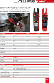 UNI-T UT256B 200A True RMS Fork Meter