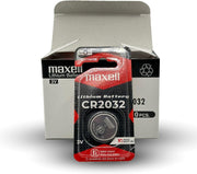 Maxell CR2032, Main Battery Master Lithium Coin Cell Battery 3 V Blister Pack of 2 by Maxell