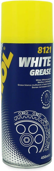 SCT MANNOL 8121 Lubrication White lithium Grease Spray - German Brand Quality - 450 ml