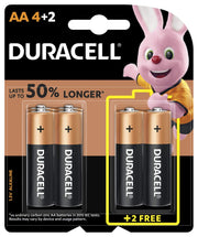 Duracell, AA 1.5V Alkaline Batteries, LR06 / MN1500, Pack of 20 - Last up to 100% longer