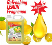 Aqua Dish Wash Liquid – 5 Litres | Lemon Fragrance | Powerful Grease Removal | Gentle on Hands | Long-Lasting Formula for Sparkling Clean Dishes