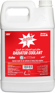 Aqua Radiator Coolant Red German Formula – 1 Gallon | High-Performance Engine Coolant | Extended Life Antifreeze for All Vehicles | Corrosion & Overheat Protection