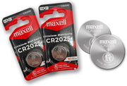Maxell CR2025 3V | Lithium Coin Batteries, Long-Lasting [Child Resistant Packaging] Silver | Set of 2 | Button Batteries Regular | Made In Japan