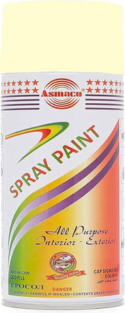 Biella™ Asmaco All Purpose Interior and Exterior Spray Paint (CREAM)