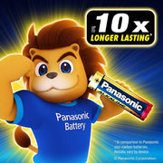 Panasonic Alkaline AAA Batteries, Pack of 4, LR03T/4B