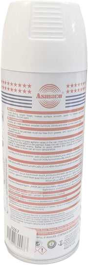 Asmaco Spray Paint White 400ml 0.30 Liters 3267