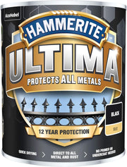 Hammerite Ultima Matt Metal Paint - 750ml - Black