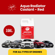 Aqua Radiator Coolant Red German Formula – 1 Gallon | High-Performance Engine Coolant | Extended Life Antifreeze for All Vehicles | Corrosion & Overheat Protection