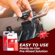Aqua Radiator Coolant Red German Formula – 1 Gallon | High-Performance Engine Coolant | Extended Life Antifreeze for All Vehicles | Corrosion & Overheat Protection