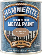 Hammerite Metal Paint Hammered Copper 750Ml
