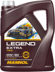 HTE - Mannol Engine Oil, Synthetic Engine Oil, American, Japanese & Korean Automakers (7919 Legend Extra 0W-30 4 LTR)
