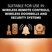 Duracell Alkaline MN21 Battery, Pack of 2, Specialty Devices, Bluetooth Headset, Keyless Car Remote, GPS Tracker