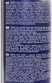 MANNOL 9669 Cold Engine Starter Jump Spray, 450ml