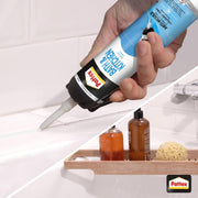 Pattex Sanitary Antimould White Pressure Pack, For Indoor Sealing, Ideal For Bathroom & Kitchen, Waterproof And Mould Resistant. Easy To Use Sealant,White, 1X200ml Pressure Pack,2751638