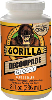 Gorilla 101819 Decoupage Gloss, Clear, 1 Pack