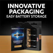 Duracell Optimum Type Aaa Alkaline Batteries Pack Of 8, Black