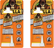 Gorilla Heavy Duty Construction Adhesive, 2.5 Ounce Squeeze Tube, White, (Pack of 2)